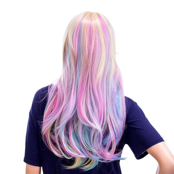 Long Curly Wave Cosplay Synthetic Wig - Halloween Costume for Women main image 4